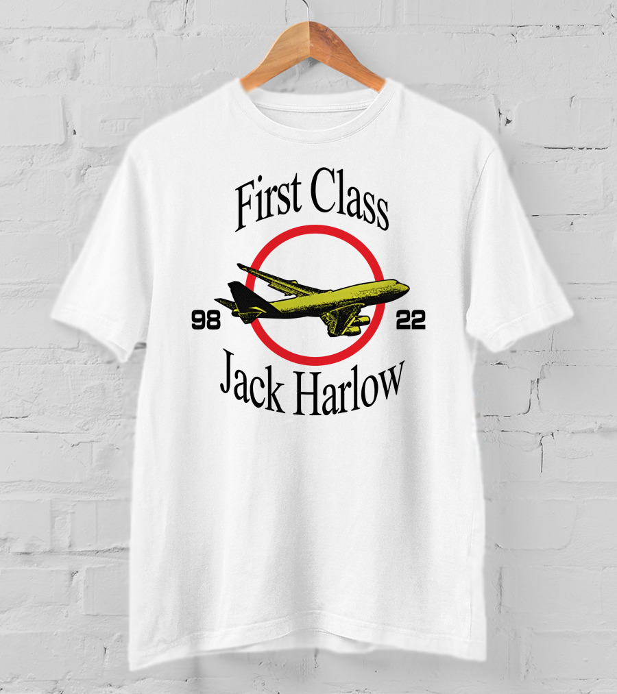 First Class Jack Harlow 9822 Airplane Circle T-Shirt