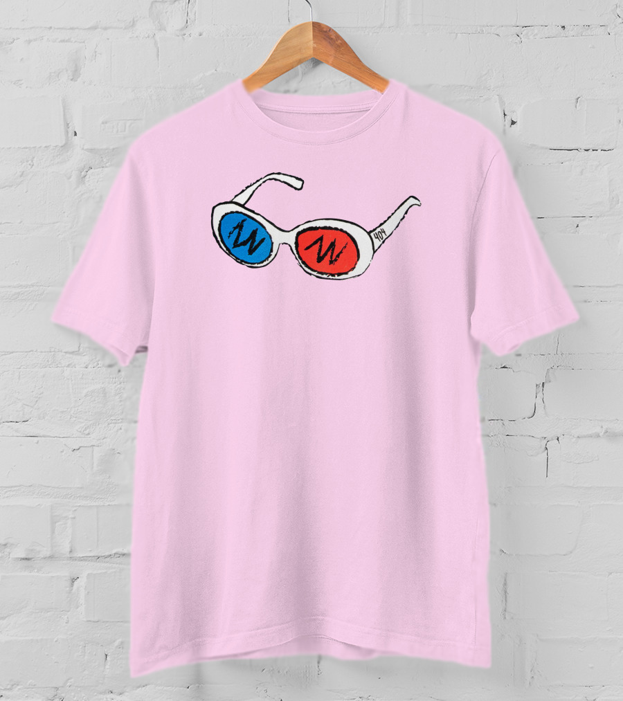 George 3D Goggles Blue Red Lenses T-Shirt