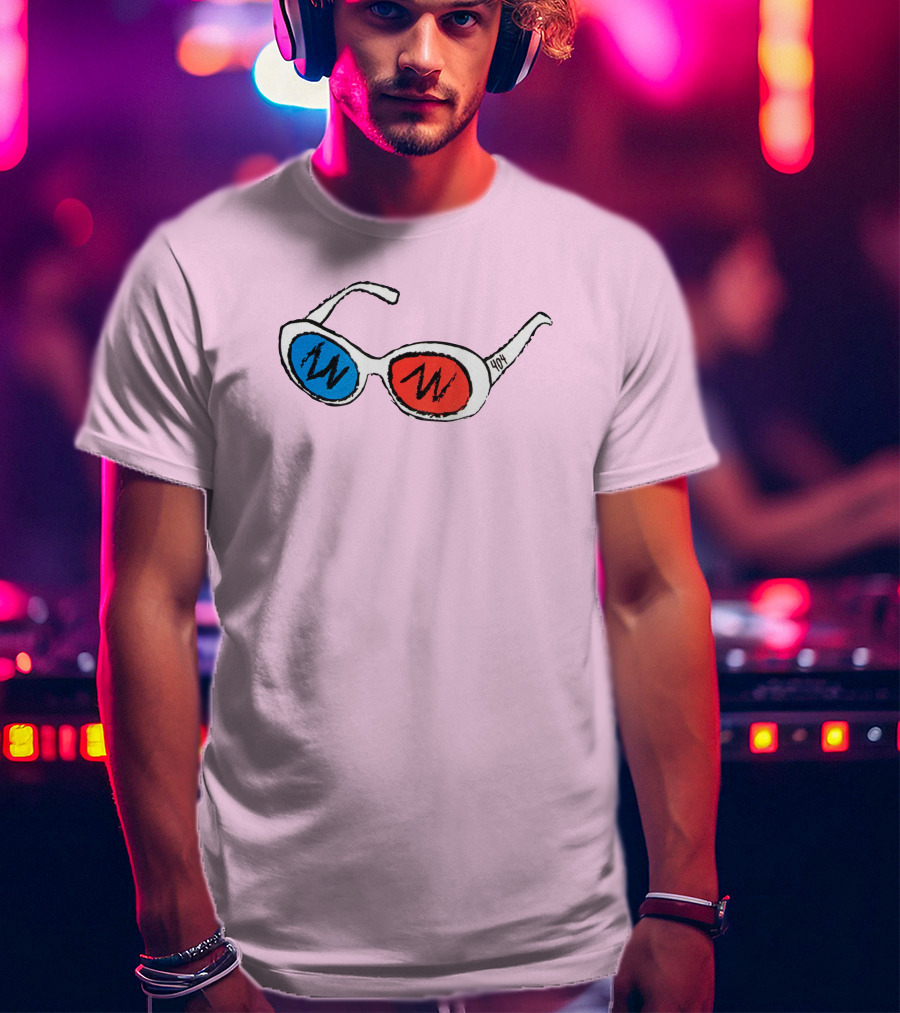 George 3D Goggles Blue Red Lenses T-Shirt