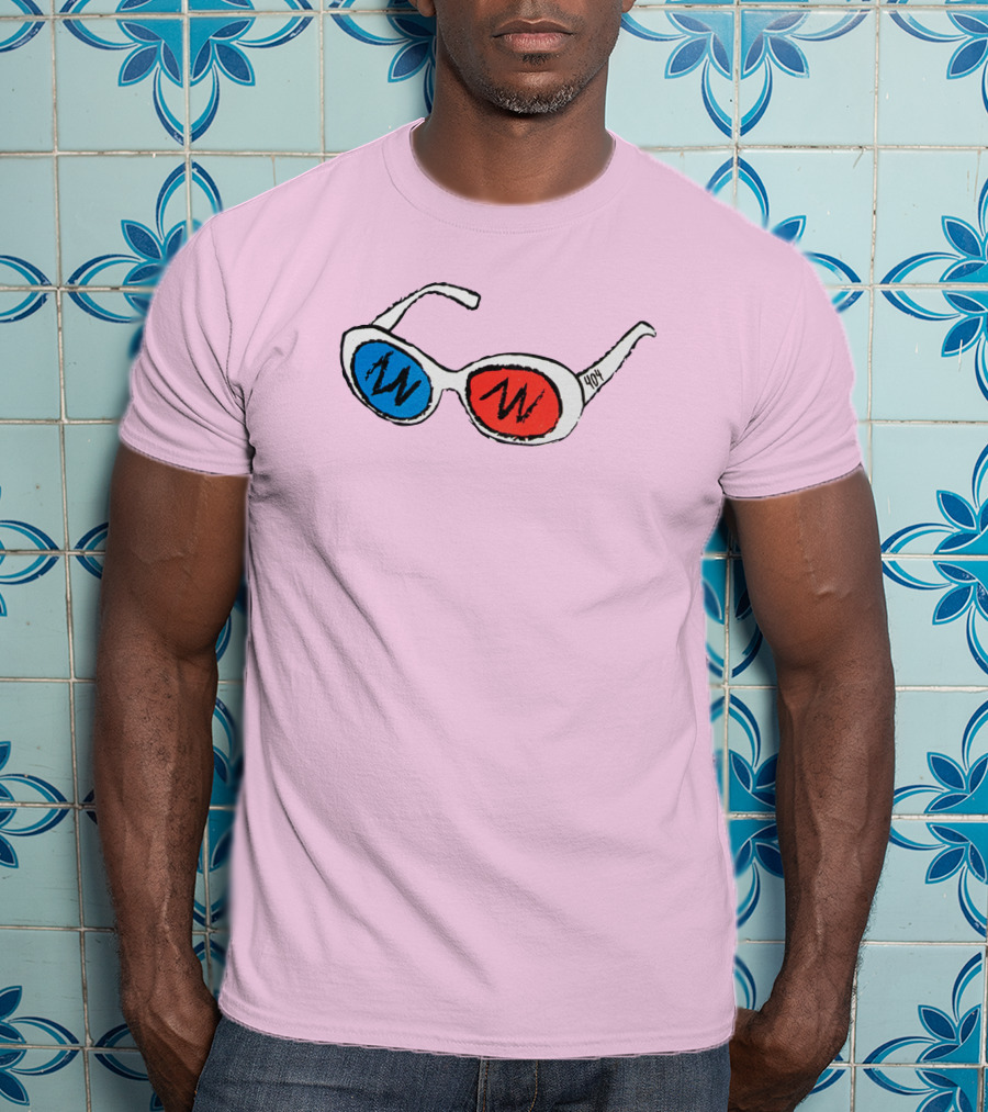 George 3D Goggles Blue Red Lenses T-Shirt
