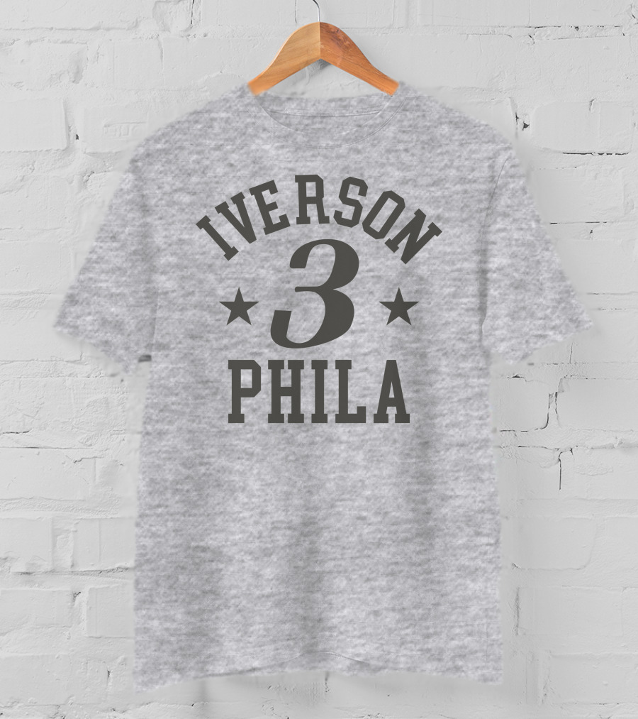 Iverson 3 Phila Stars Basketball Philadelphia T-Shirt