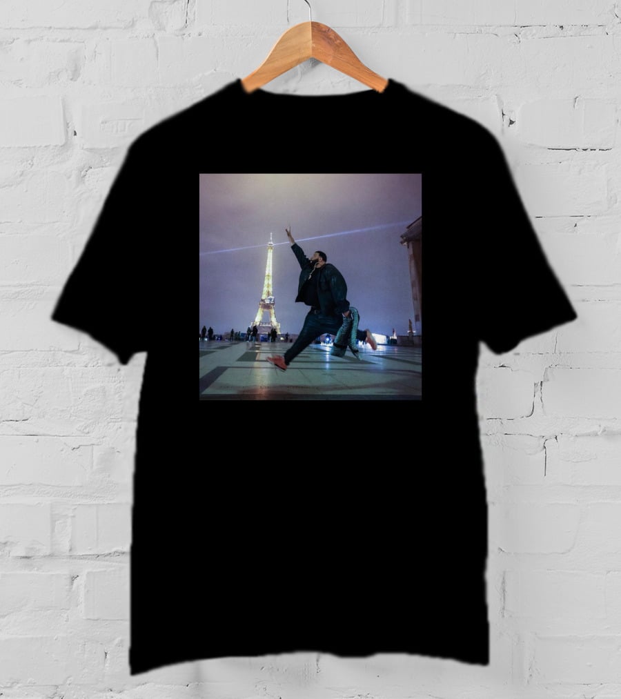 Dj Khaled Air Jordan Jumpman Eiffel Tower Paris Scene T-Shirt