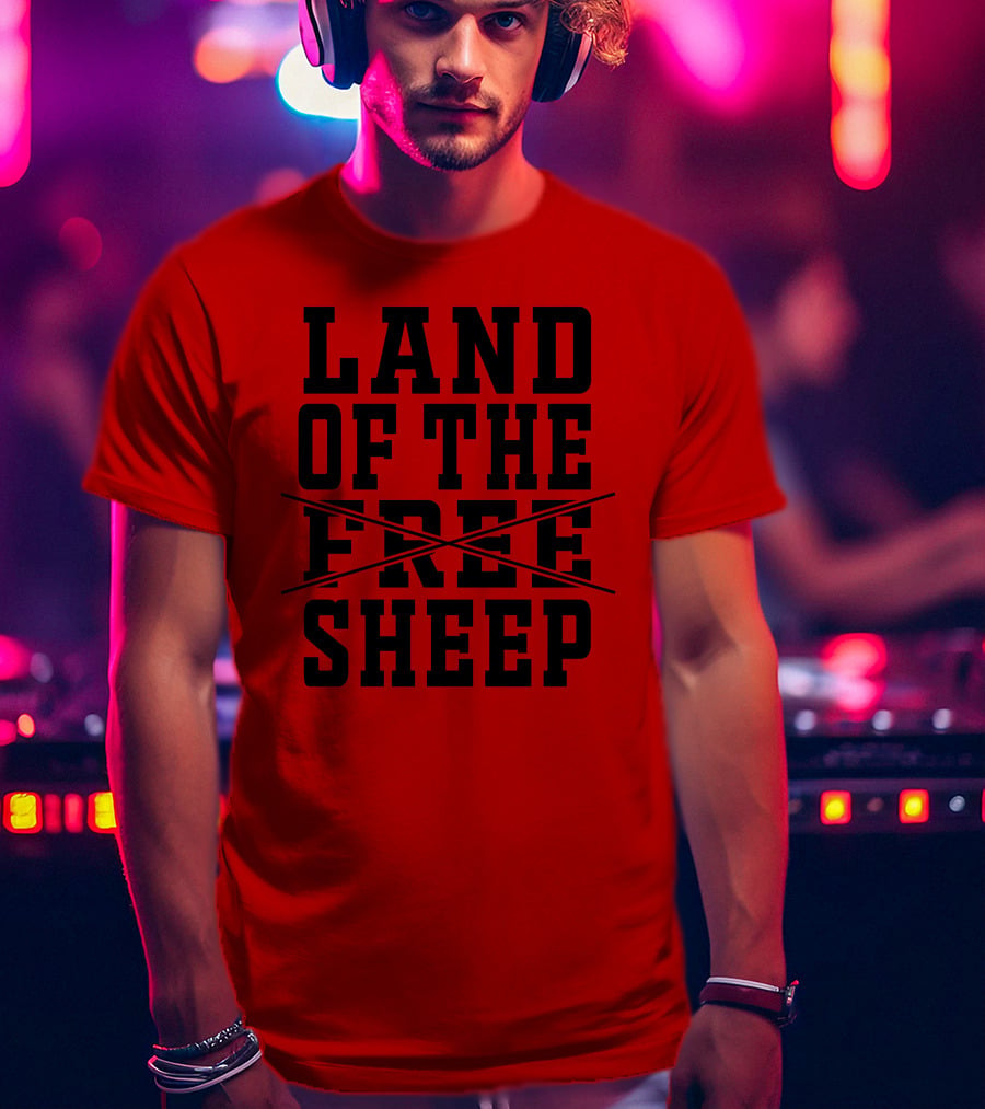Land Of The Crossed Out Free Sheep T-Shirt
