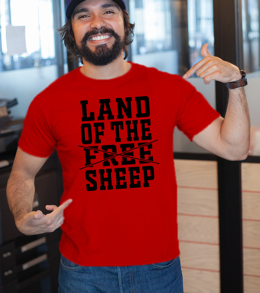 Land Of The Crossed Out Free Sheep T-Shirt