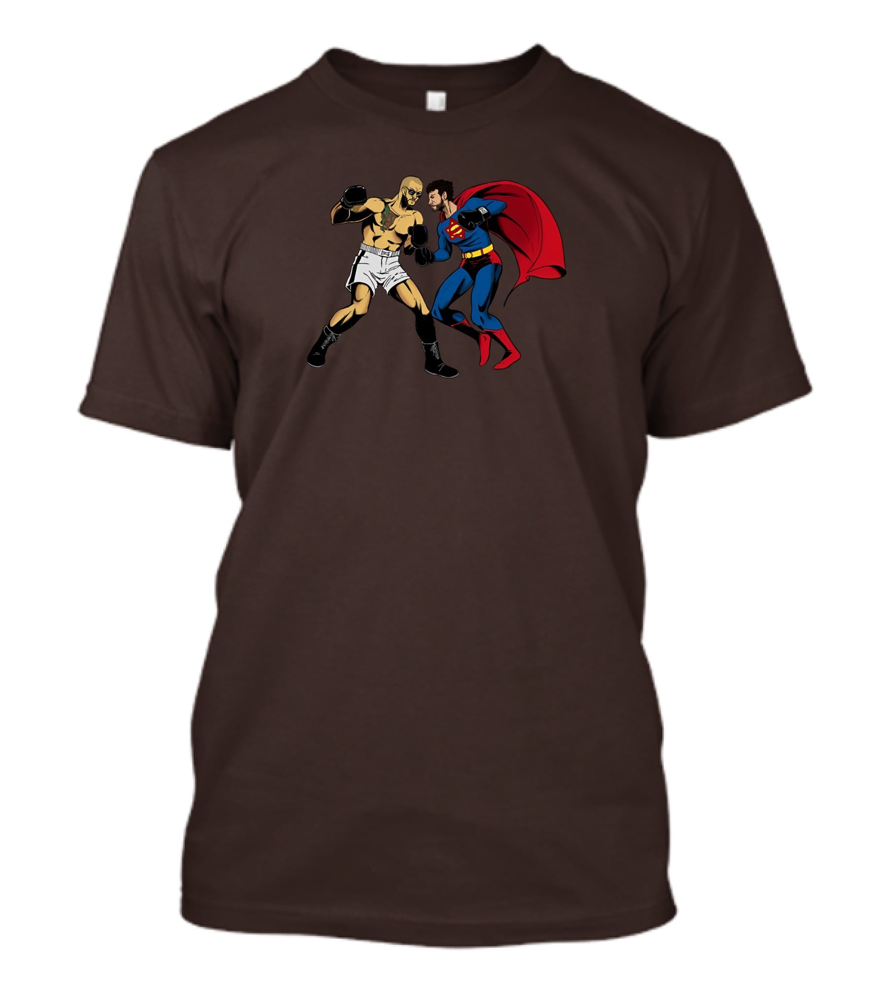 Adin Vs. Top Cartoon Boxer Superhero Confrontation T-Shirt