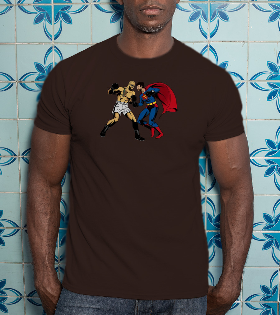 Adin Vs. Top Cartoon Boxer Superhero Confrontation T-Shirt