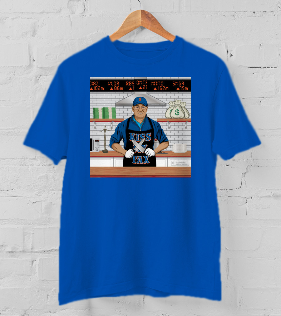 Kiss My Tex New York Money Chef Stock Market Cooking T-Shirt