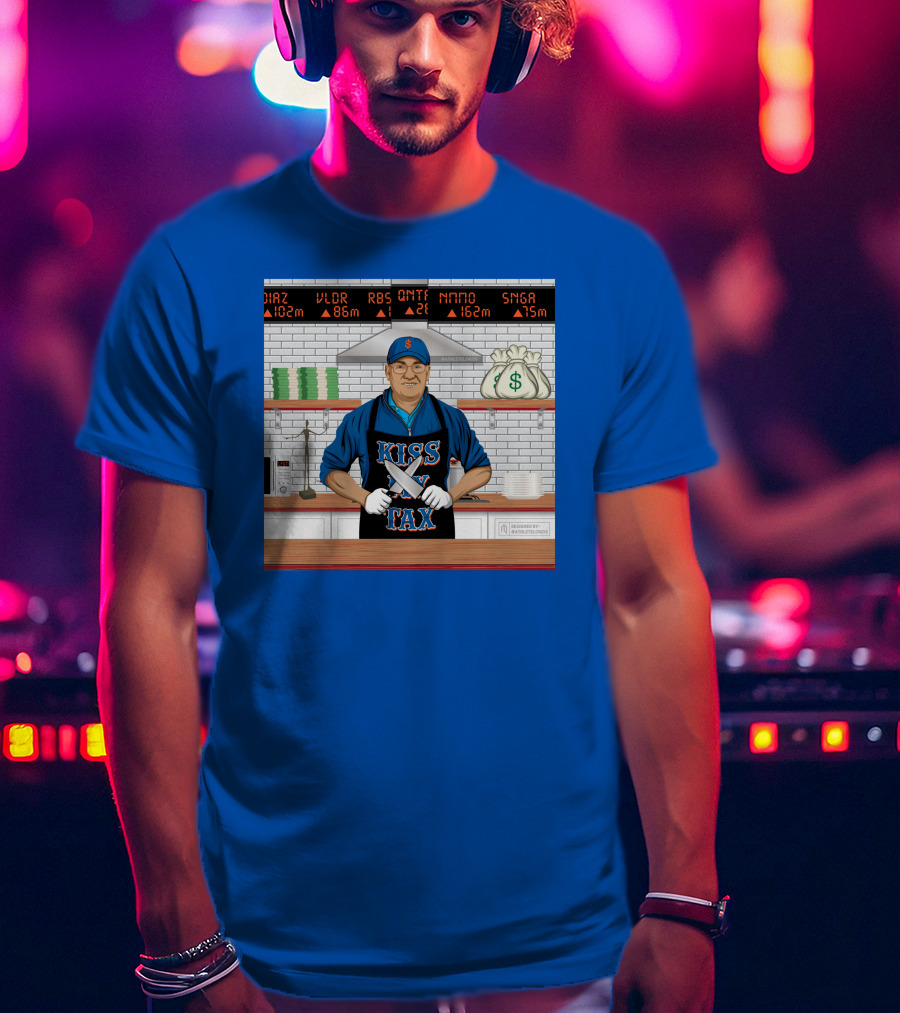 Kiss My Tex New York Money Chef Stock Market Cooking T-Shirt