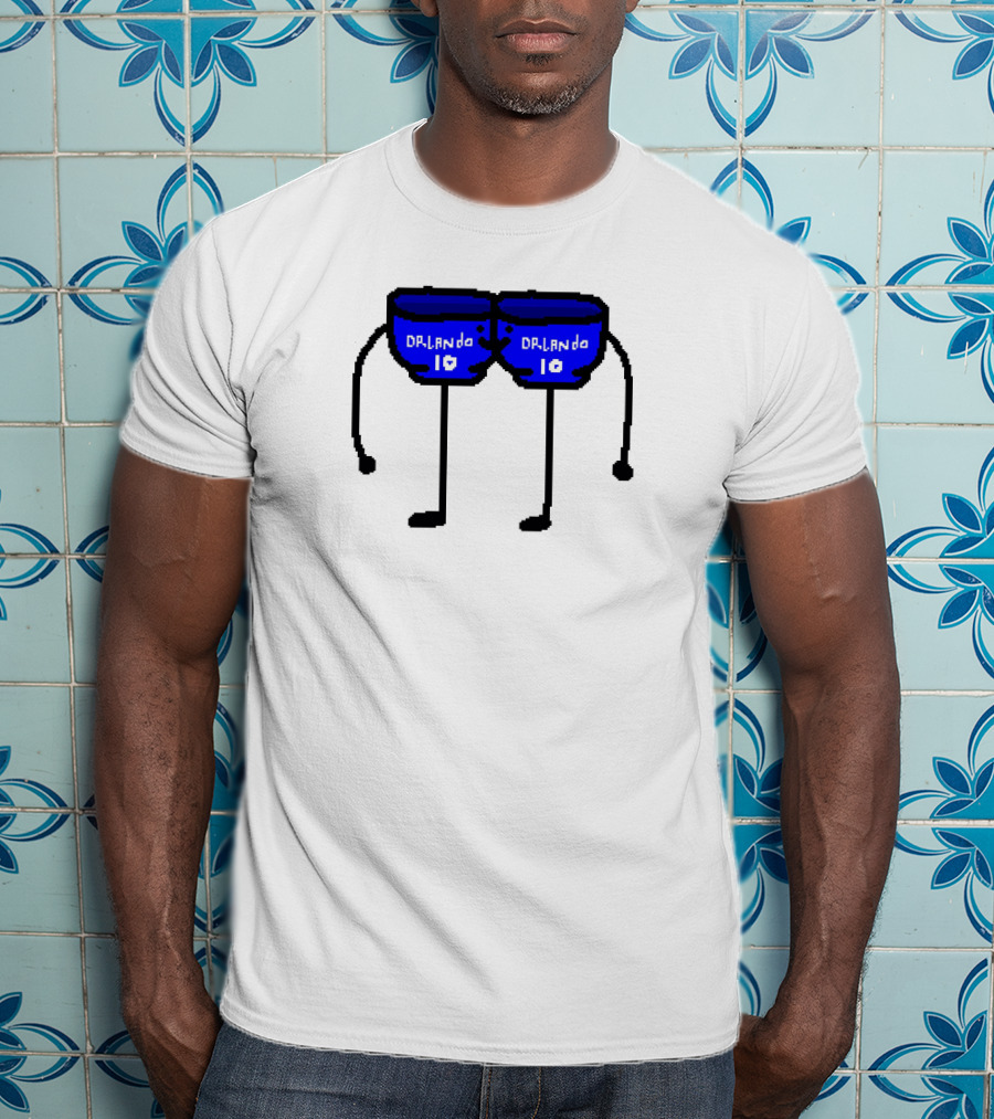 Bowl Bow Orlando Blue Cartoon Figure 10 DRlanda T-Shirt
