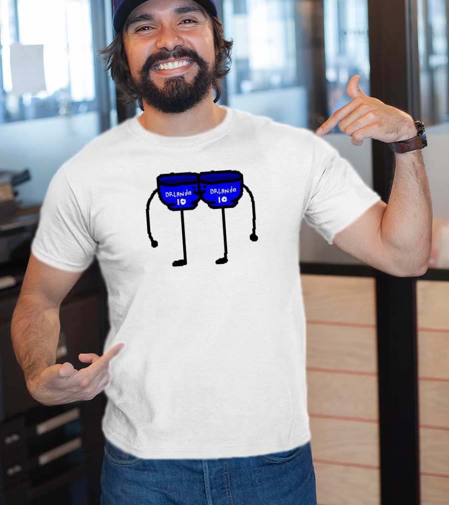 Bowl Bow Orlando Blue Cartoon Figure 10 DRlanda T-Shirt