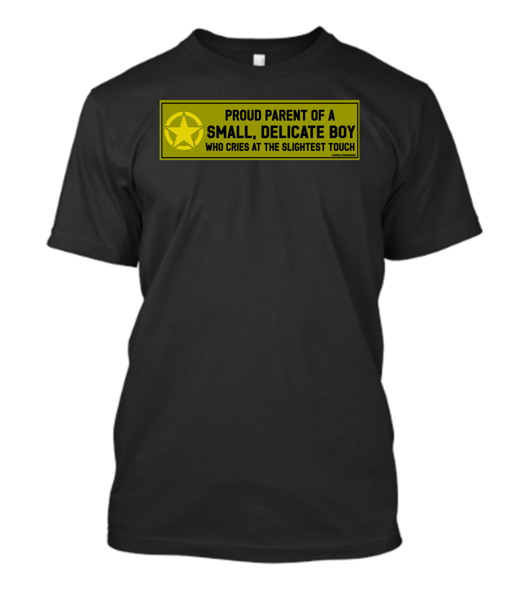 Proud Parent Of A Small Delicate Boy Who Cries At The Slightest Touch Star T-Shirt