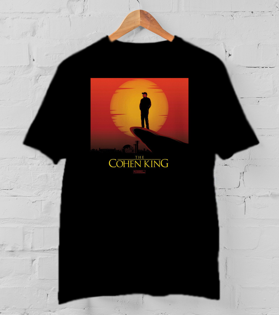 The Cohen King Silhouette On Sunset Cliff T-Shirt