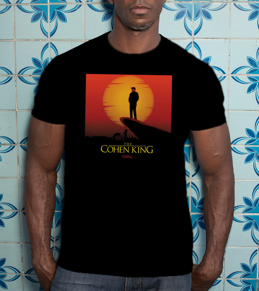 The Cohen King Silhouette On Sunset Cliff T-Shirt