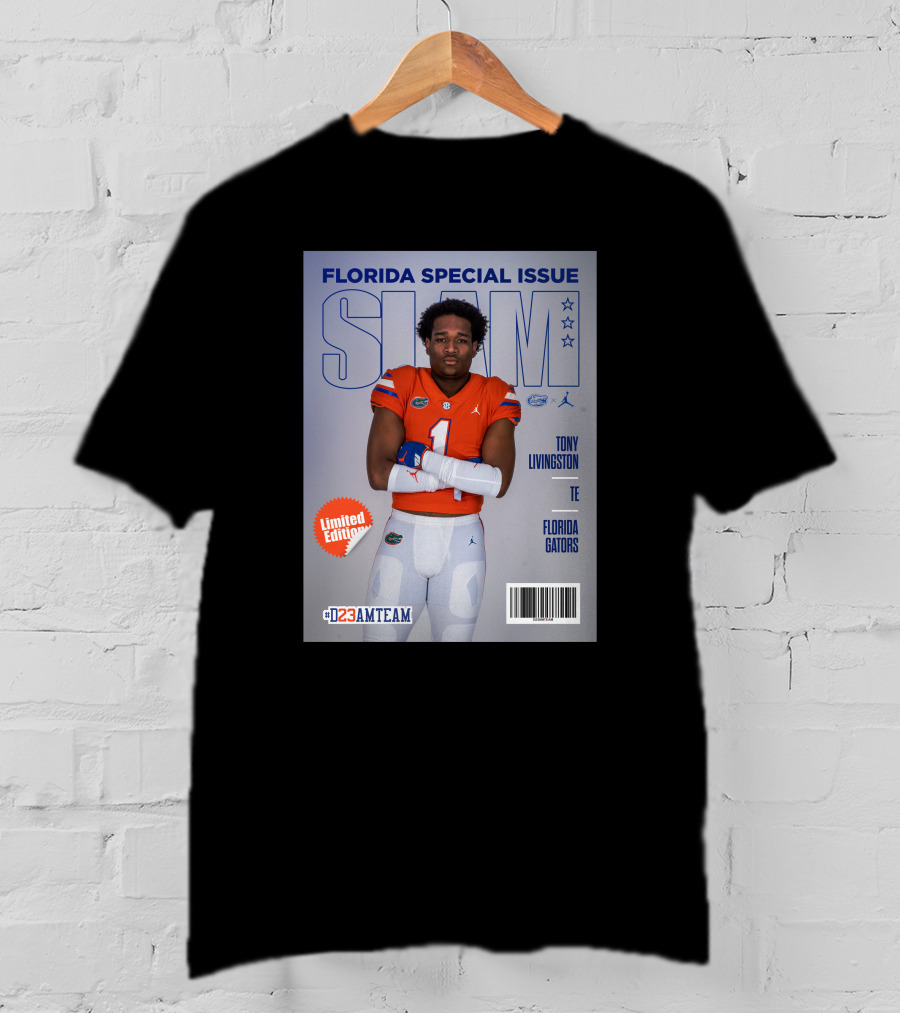 Florida Special Issue Slam Tony Livingston TE Florida Gators T-Shirt