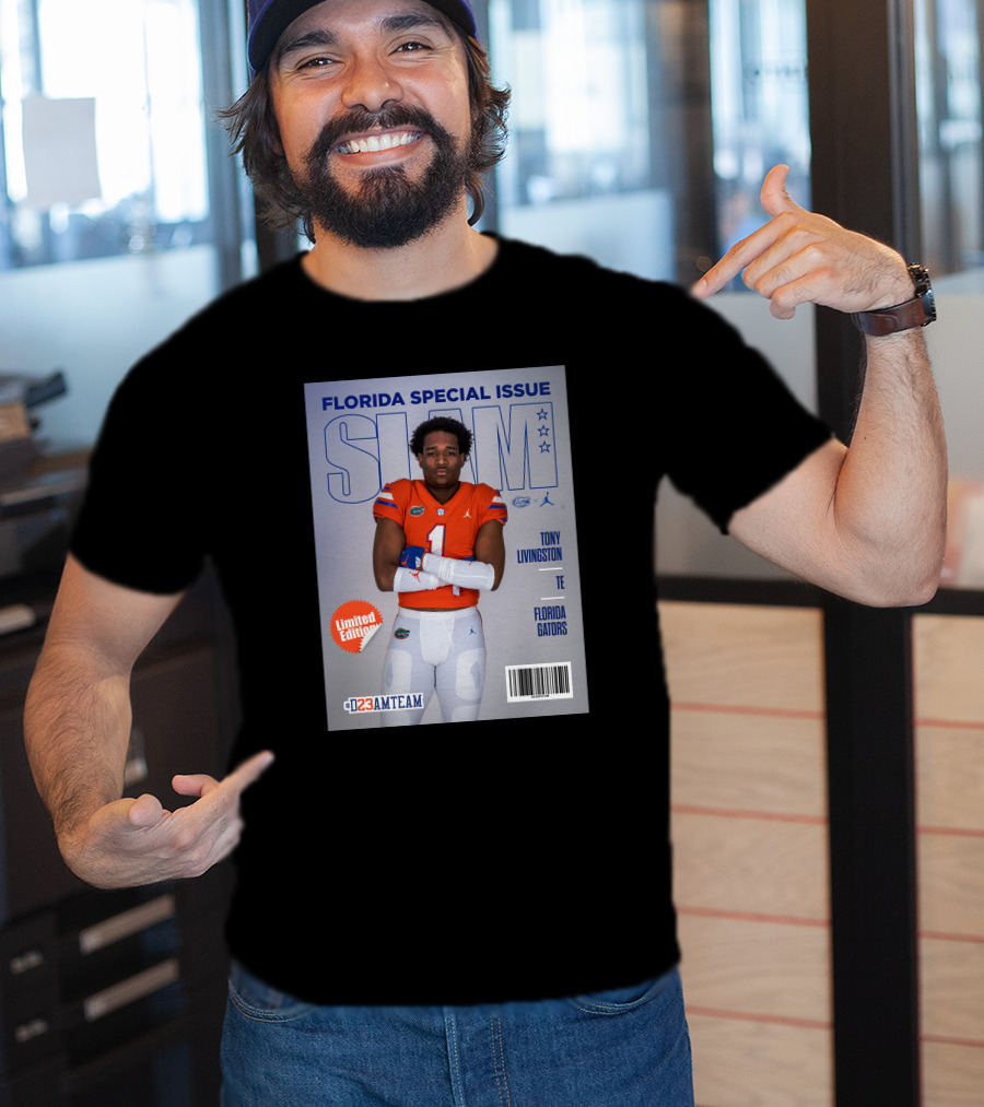 Florida Special Issue Slam Tony Livingston TE Florida Gators T-Shirt