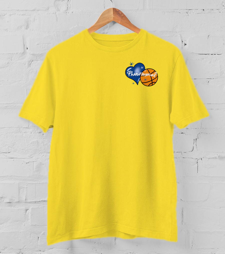 Phenomenal Warriors Shop Basketball Heart T-Shirt