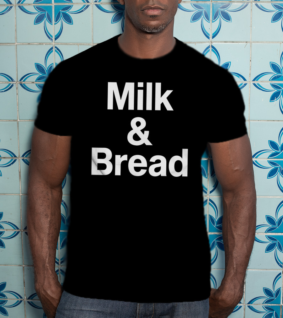 Milk And Bread Classic Minimalist Text T-Shirt