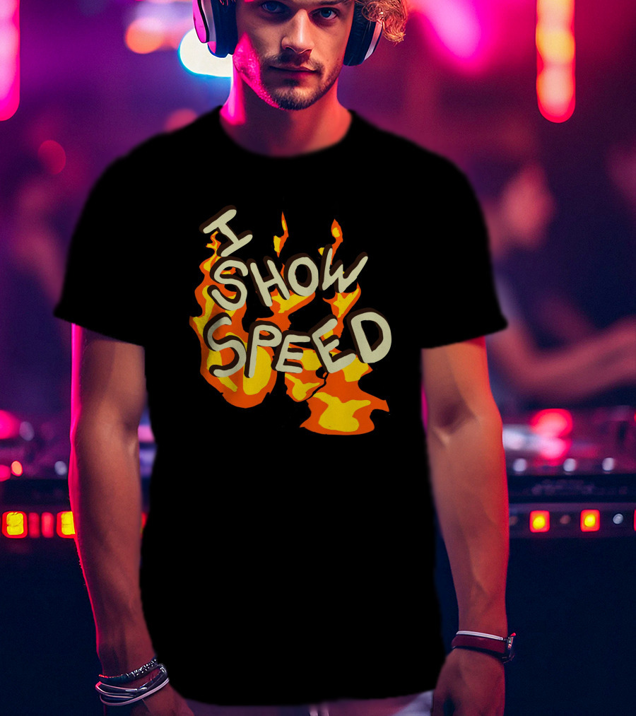 I Show Speed Fire Flames Bro T-Shirt