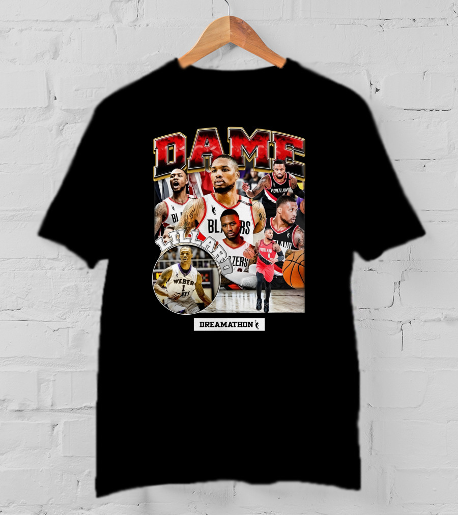 Dame Lillard Blazers Dreamathon Weber T-Shirt