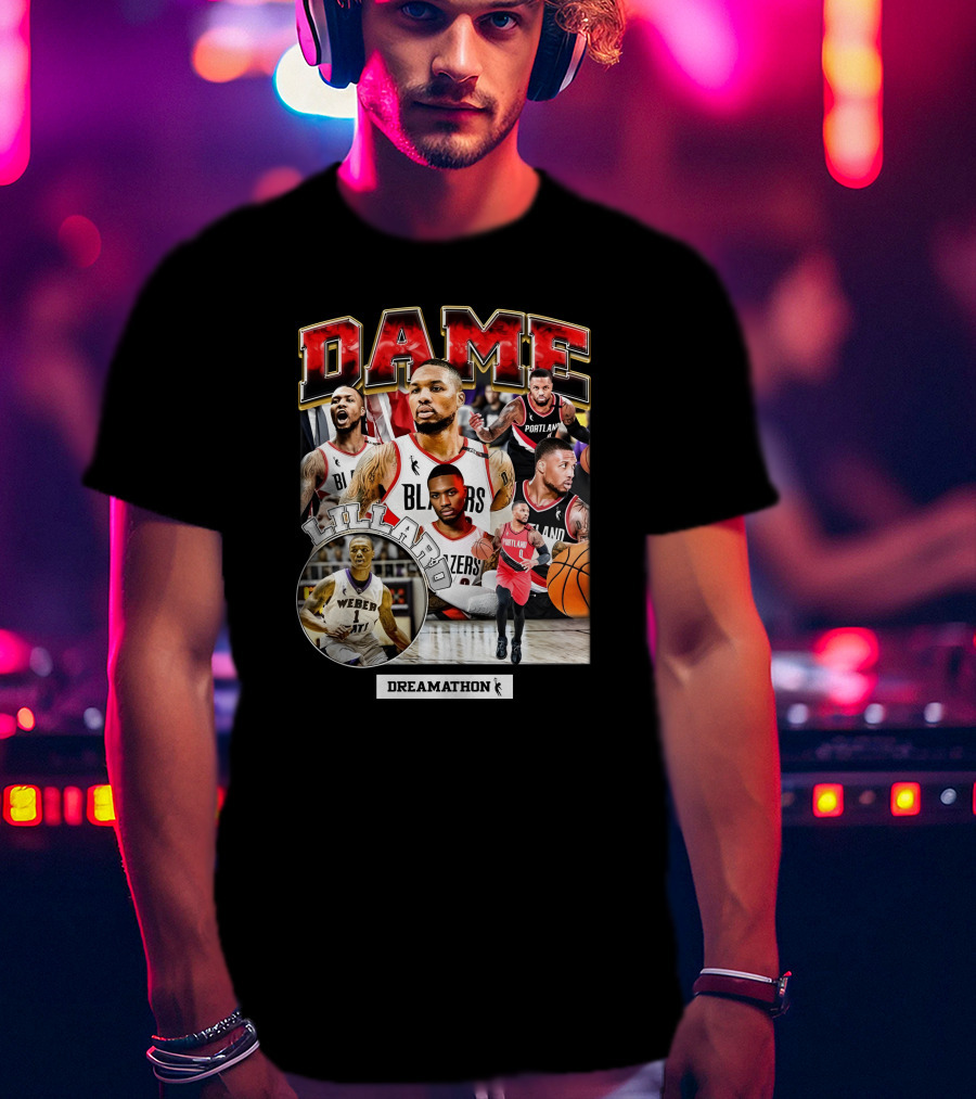Dame Lillard Blazers Dreamathon Weber T-Shirt
