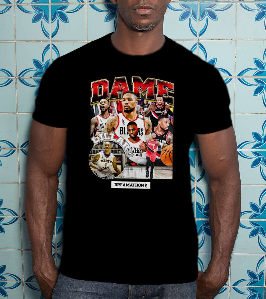 Dame Lillard Blazers Dreamathon Weber T-Shirt