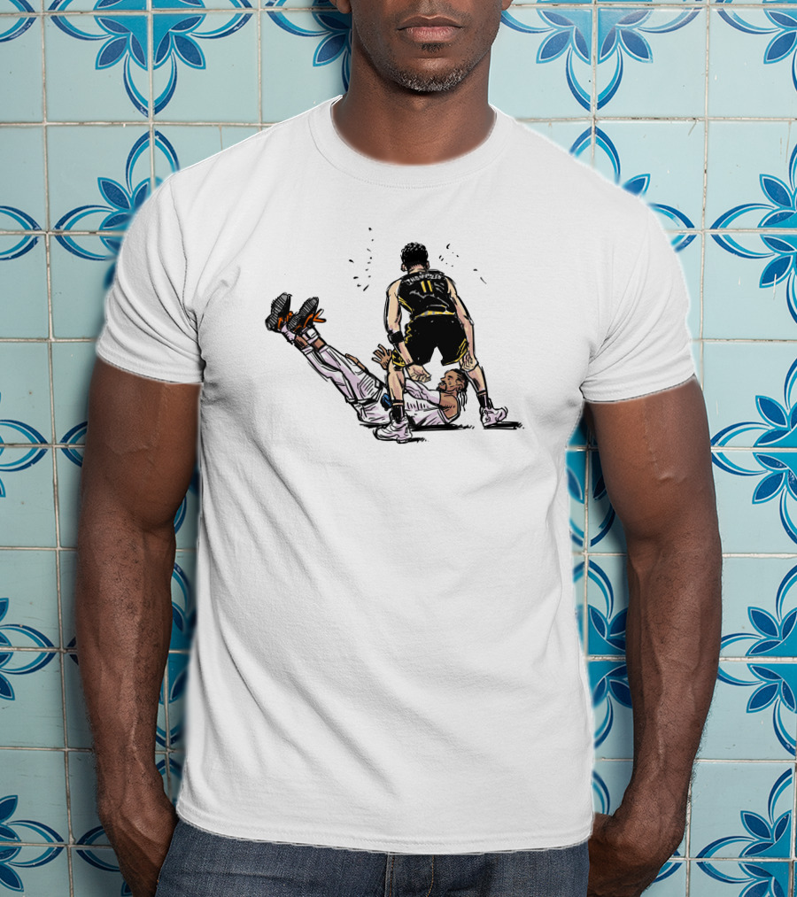 Luckymong Art Klay Thompson And Brooks Basketball Scene T-Shirt