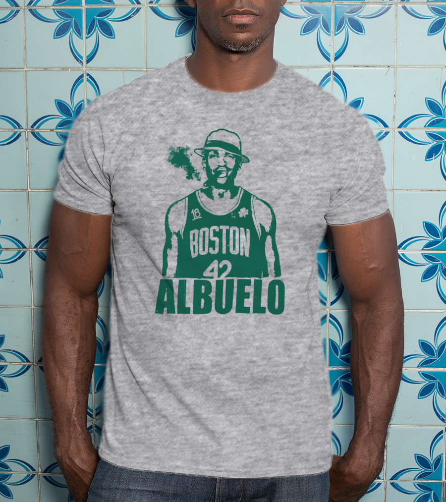 Boston 42 Albuelo Smoking Basketball Jersey T-Shirt