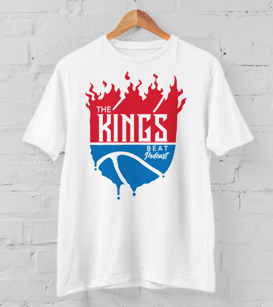 The Kings Beat Podcast Flame Basketball Drip T-Shirt