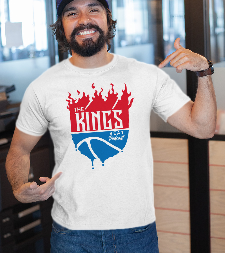 The Kings Beat Podcast Flame Basketball Drip T-Shirt