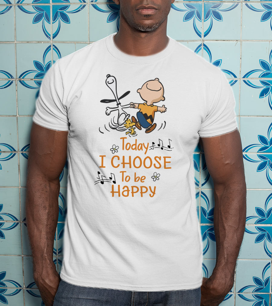 Today I Choose To Be Happy With Snoopy And Woodstock Dance T-Shirt