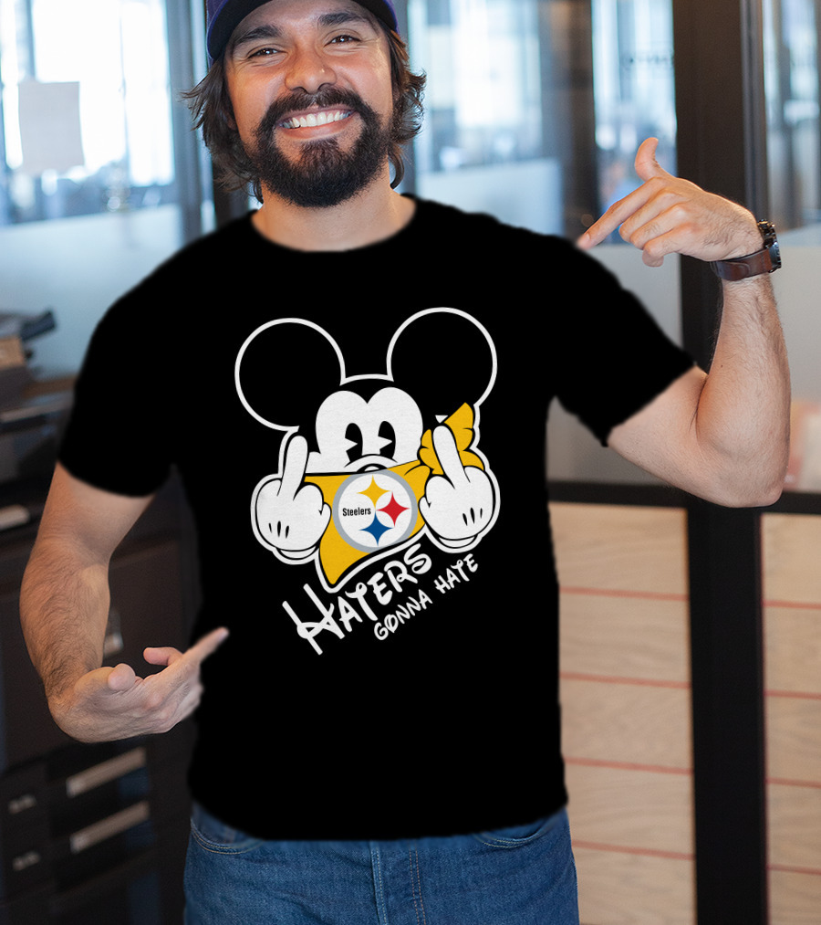 Haters Gonna Hate Mickey Mouse Steelers T-Shirt