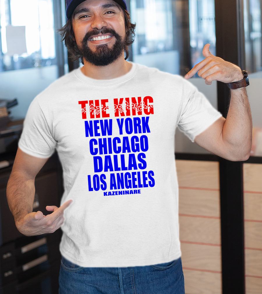 Minoru Suzuki The King New York Chicago Dallas Los Angeles Kazeninare NJPW1972 Shop T-Shirt