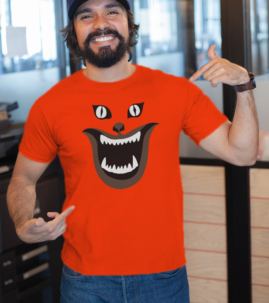 Criterion Channel The Criterion House Horror Cat Face Criterion Merch T-Shirt