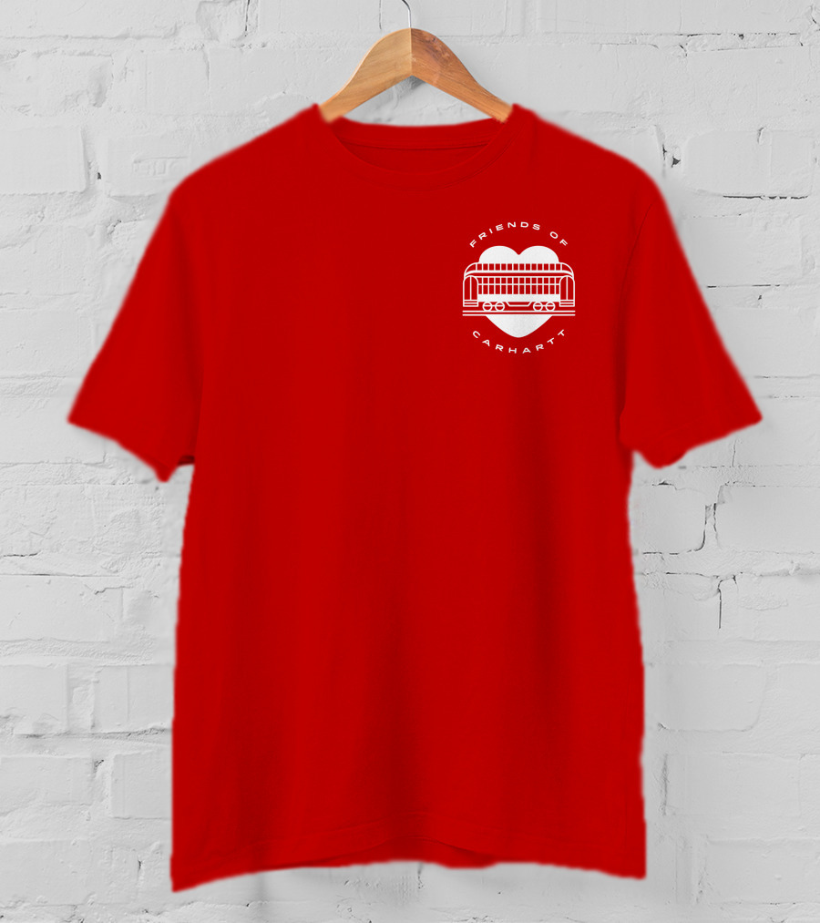 Friends Of Carhartt Heart And Trolley Symbol T-Shirt