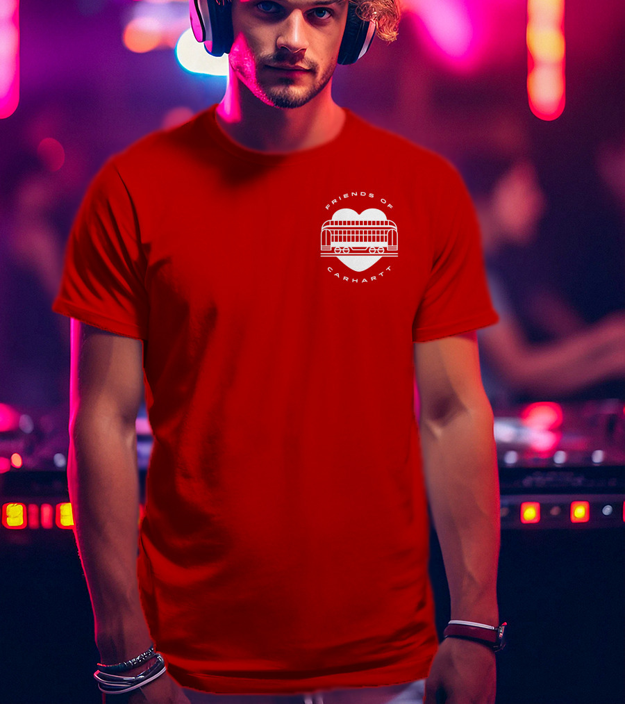 Friends Of Carhartt Heart And Trolley Symbol T-Shirt