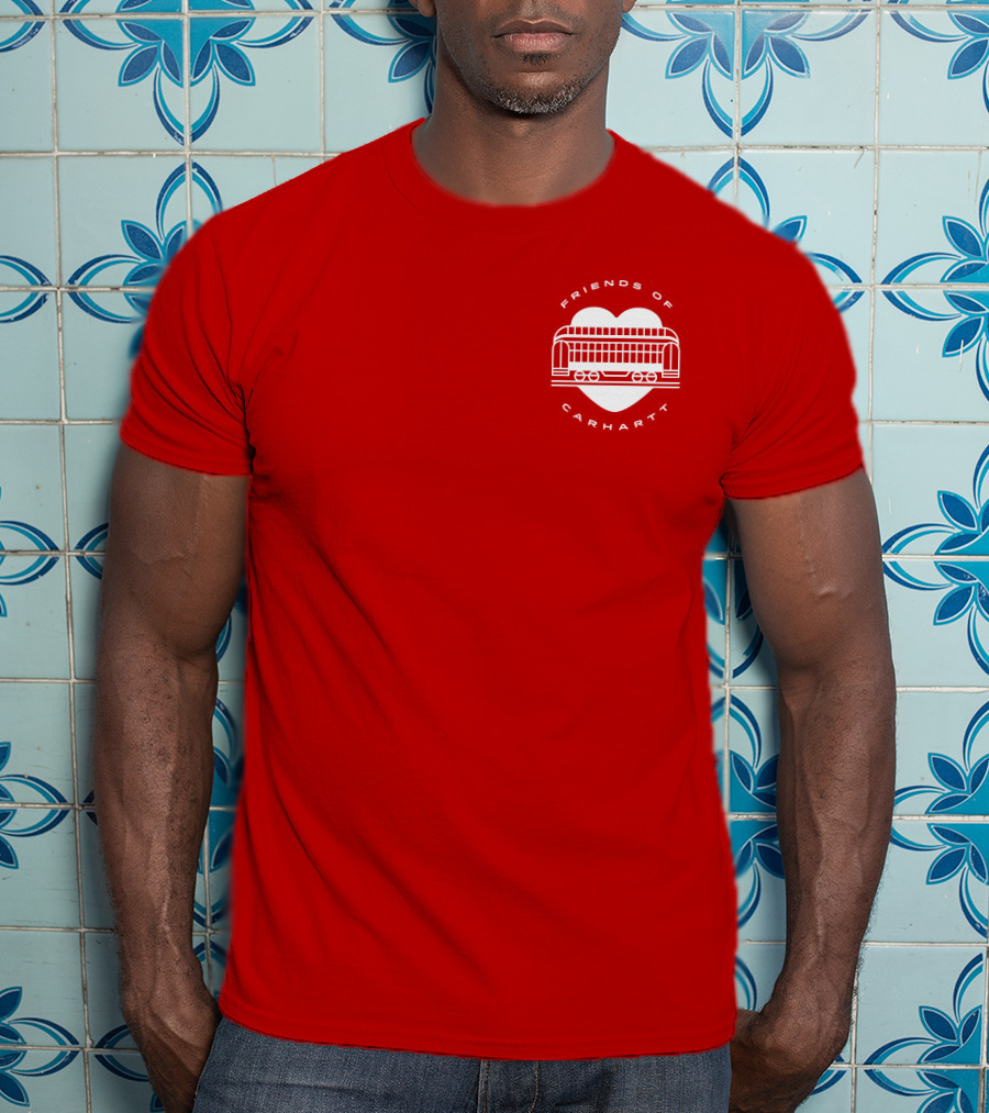 Friends Of Carhartt Heart And Trolley Symbol T-Shirt