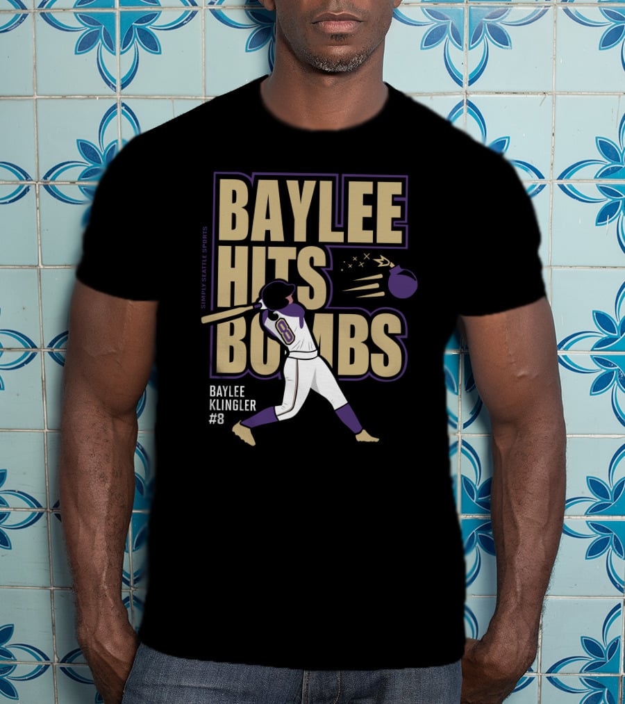 Baylee Hits Bombs Baylee Klingler #8 Samvy Seattle Sports T-Shirt