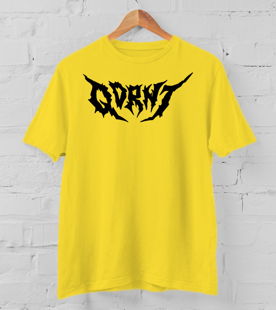 Qdrnt Gothic Style Text With Jagged Font T-Shirt