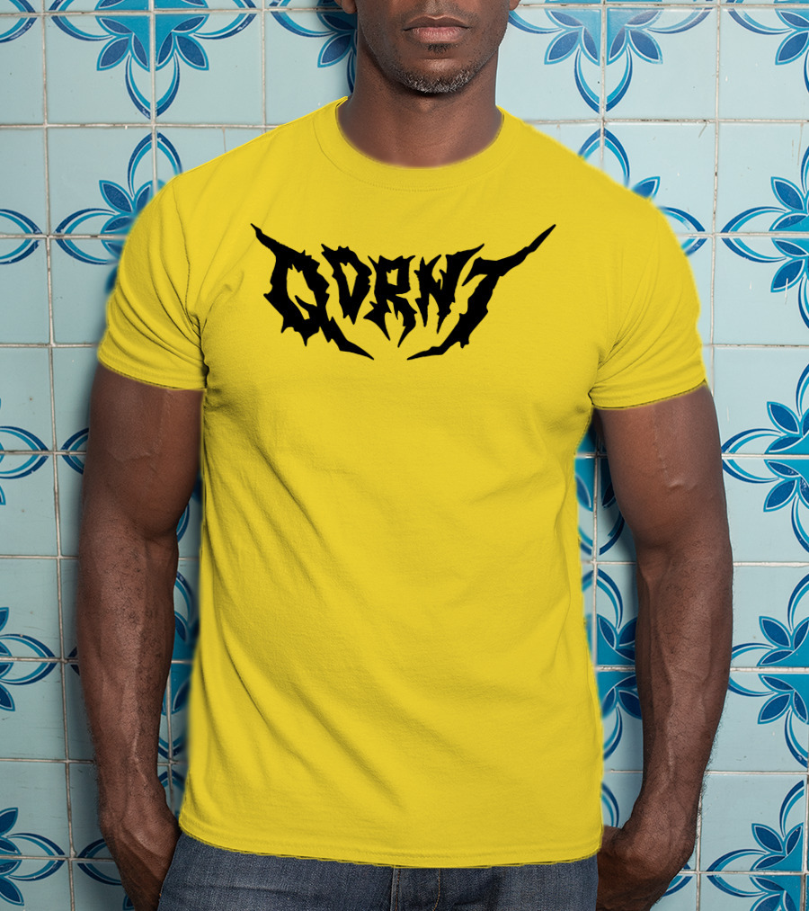 Qdrnt Gothic Style Text With Jagged Font T-Shirt