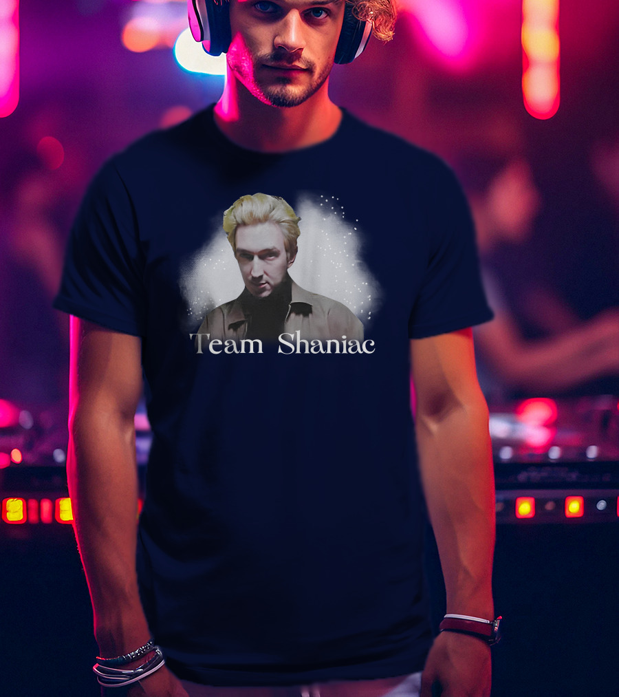 Team Shaniac Cosmic Portrait With Blonde Figure T-Shirt