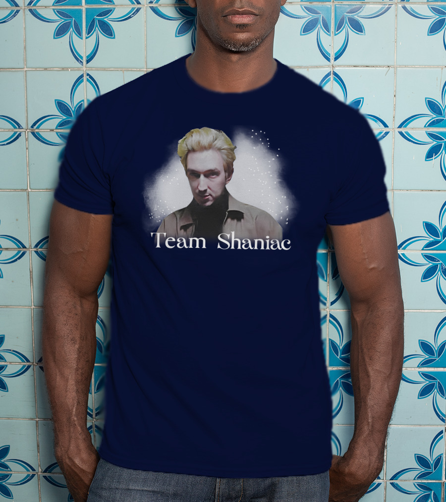 Team Shaniac Cosmic Portrait With Blonde Figure T-Shirt