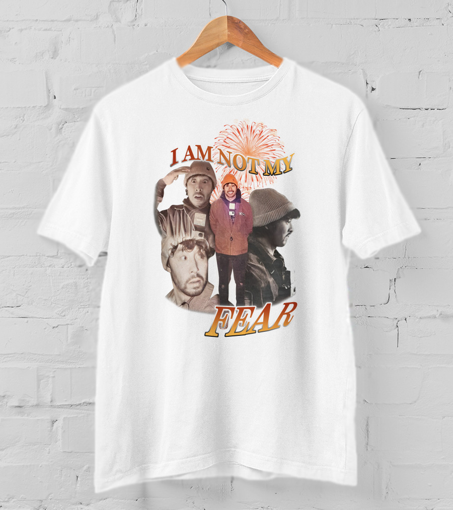 I Am Not My Fear Fireworks And Collage Portraits T-Shirt