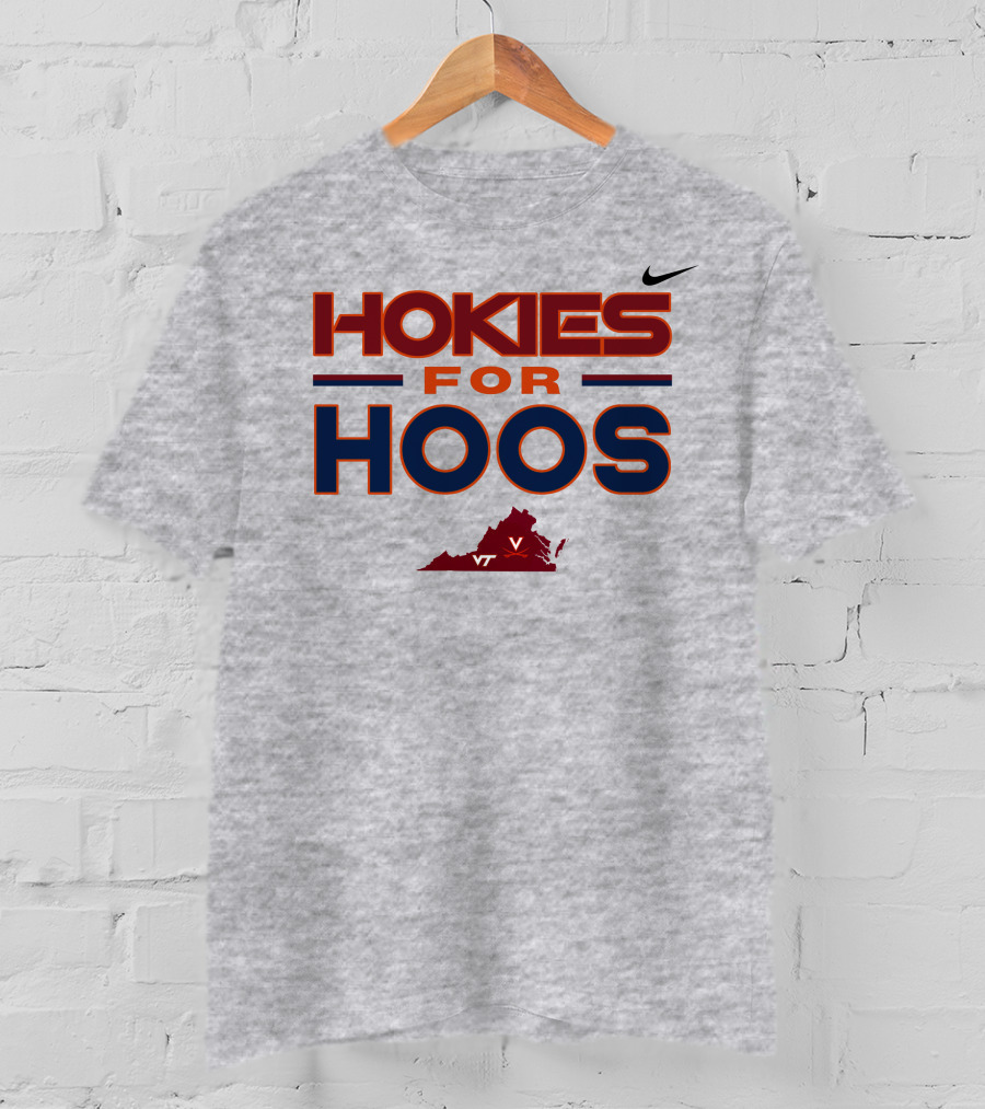 Hokies For Hoos Virginia Map VT T-Shirt