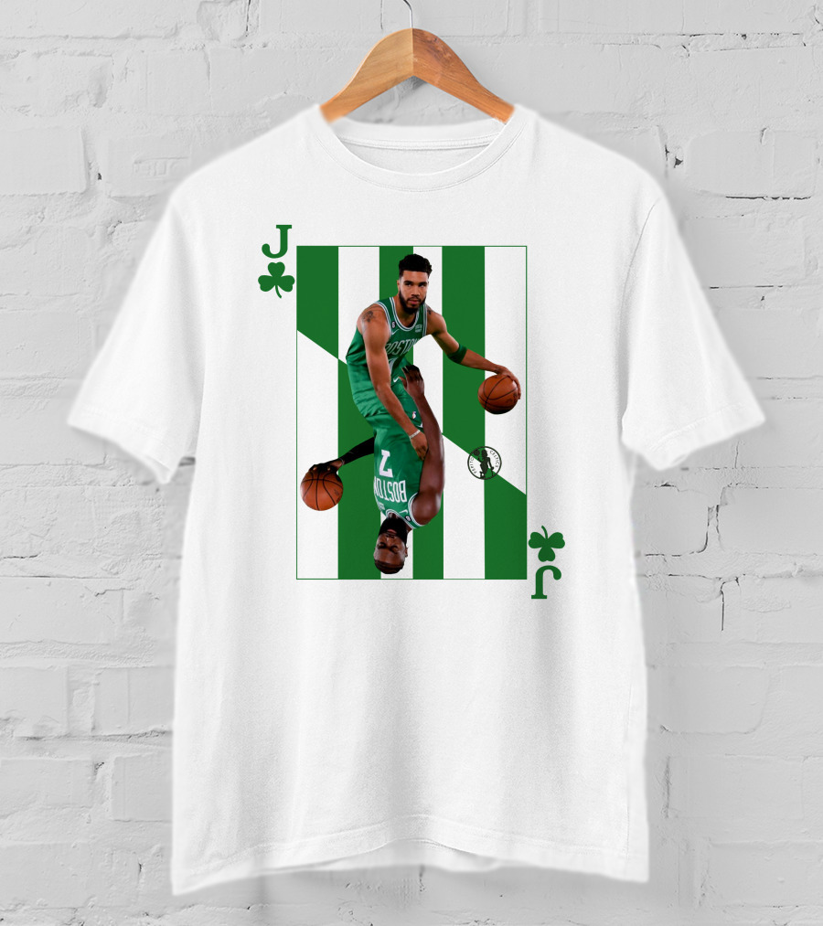 Jason Tatum And Jaylen Brown The Jays Boston Celtics Playing Card T-Shirt
