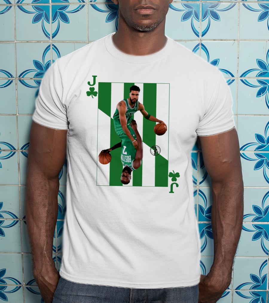 Jason Tatum And Jaylen Brown The Jays Boston Celtics Playing Card T-Shirt