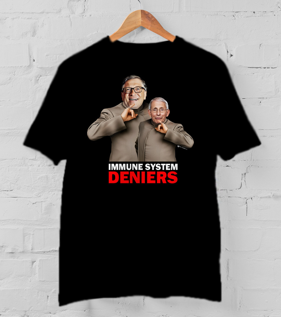 Immune System Deniers Dr. Evil Parody Mock Turtleneck Villains T-Shirt