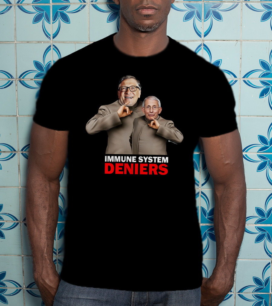 Immune System Deniers Dr. Evil Parody Mock Turtleneck Villains T-Shirt
