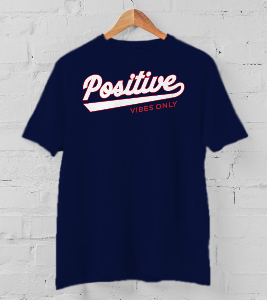 Positive Vibes Only Football T-Shirt