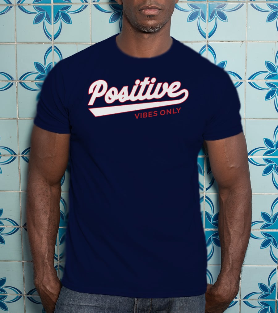 Positive Vibes Only Football T-Shirt