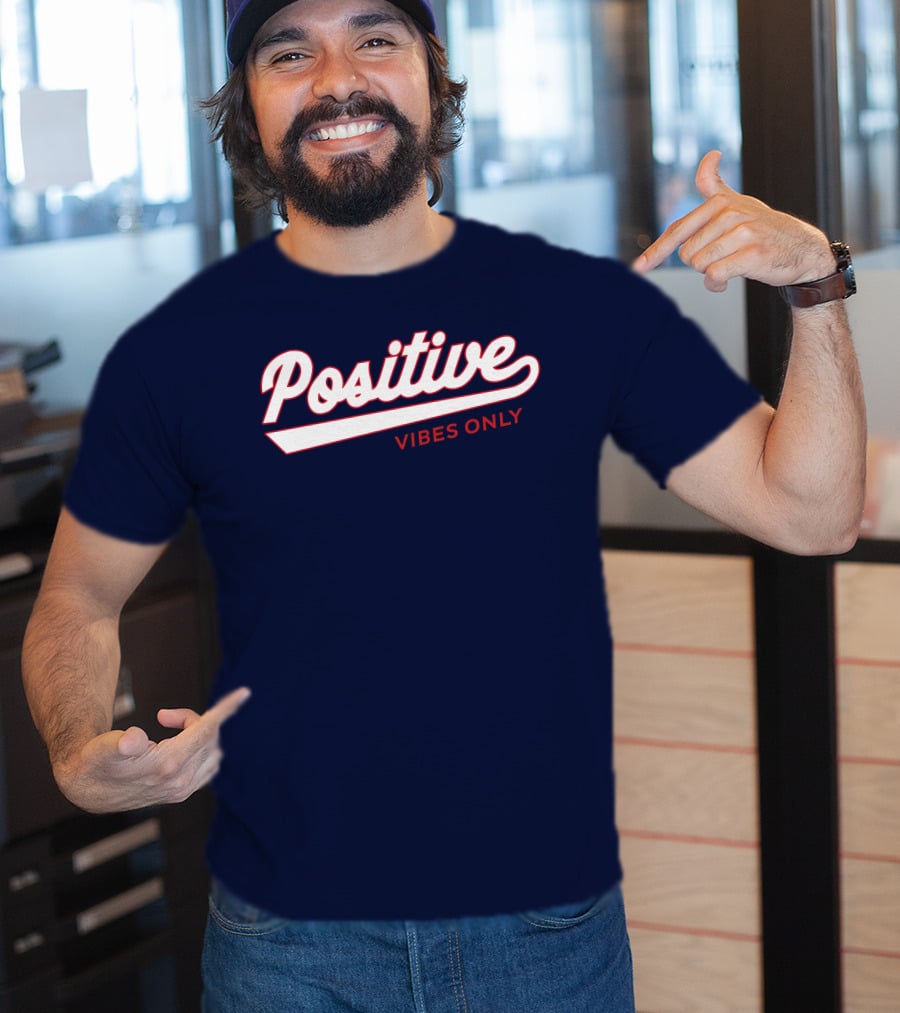 Positive Vibes Only Football T-Shirt